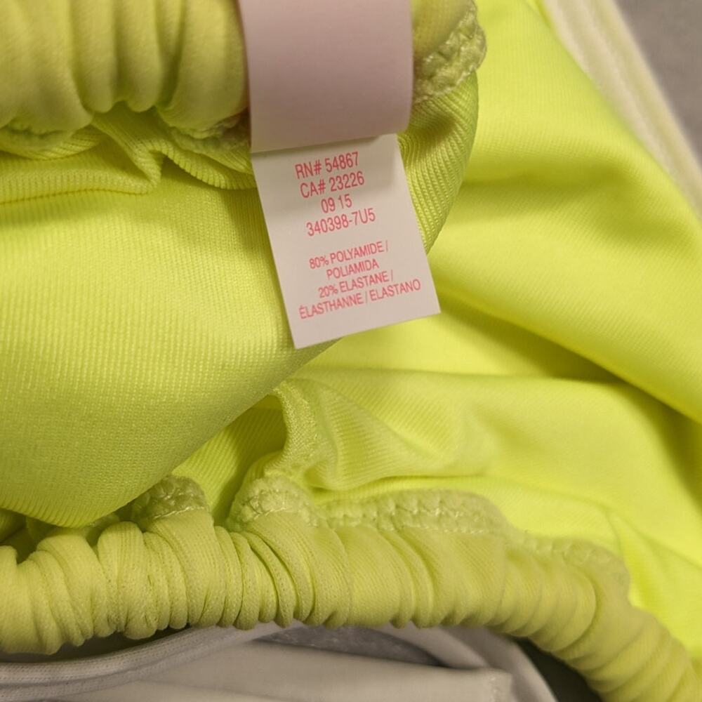 Victoria's Secret Bikini Top Women Large Butter Yellow String Y2K EUC - Picture 10 of 12